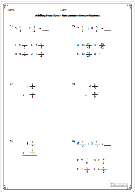 fractions example